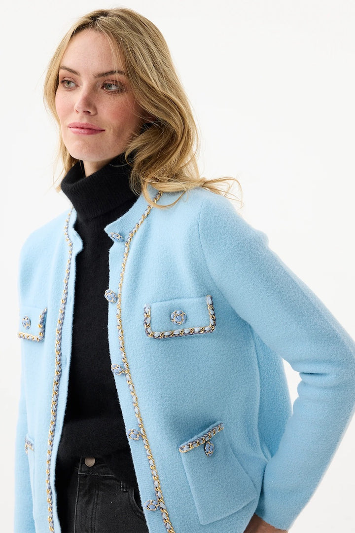 Le cardigan chaîne dorée Leo Ugo | RH782