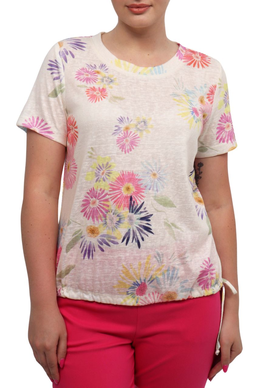 Le t-shirt fleuri de Devia Collection