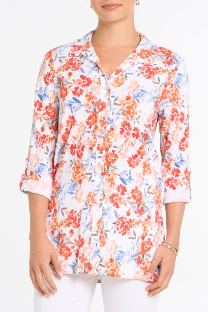 La blouse motif floral Devia | S583T