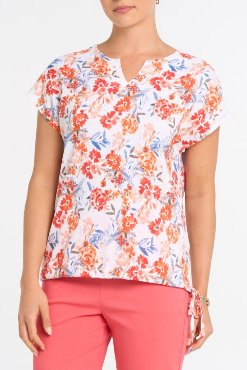 Le haut imprimé floral Devia | S596T