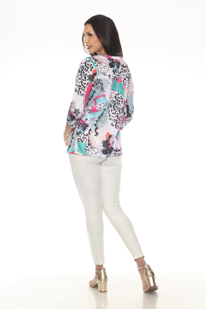 Le chandail manches 3/4 coloré Tango Mango | T6878