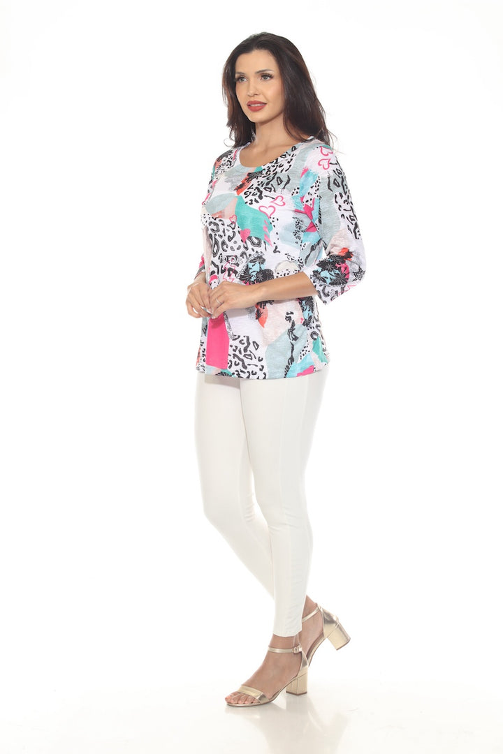Le chandail manches 3/4 coloré Tango Mango | T6878