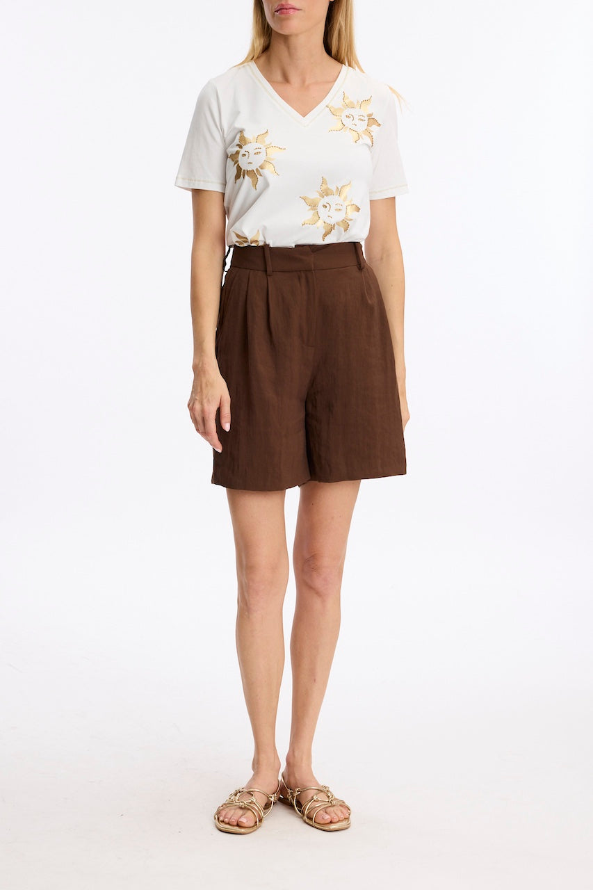 Le t-shirt motifs de soleil Leo Ugo | TEJ984