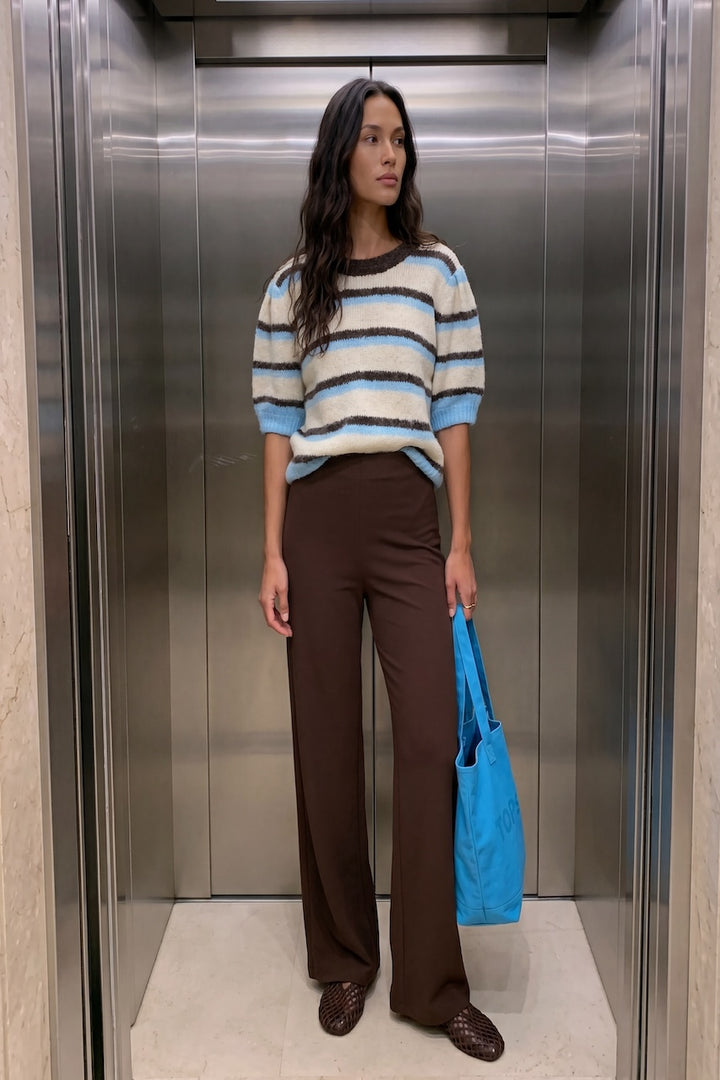 Le pantalon à jambe large Vero Moda | 10318454-30