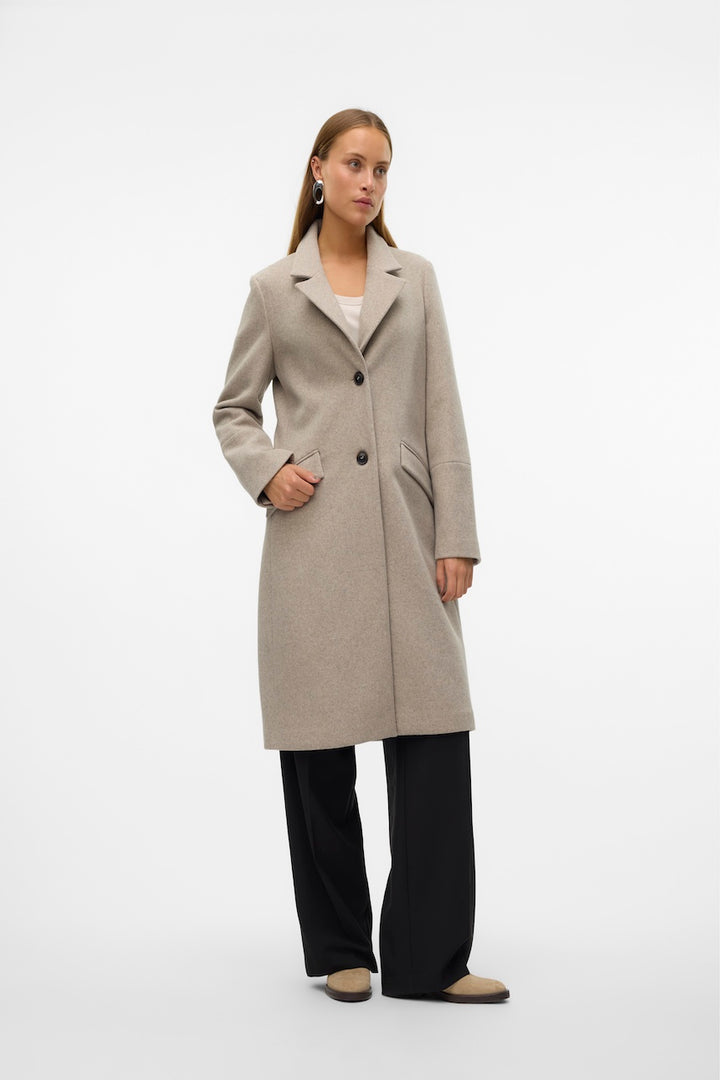 Le manteau long à col à revers Vero Moda | 10320531
