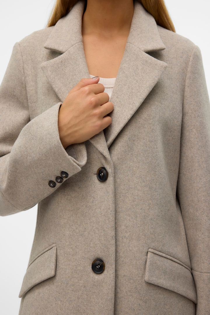 Le manteau long à col à revers Vero Moda | 10320531