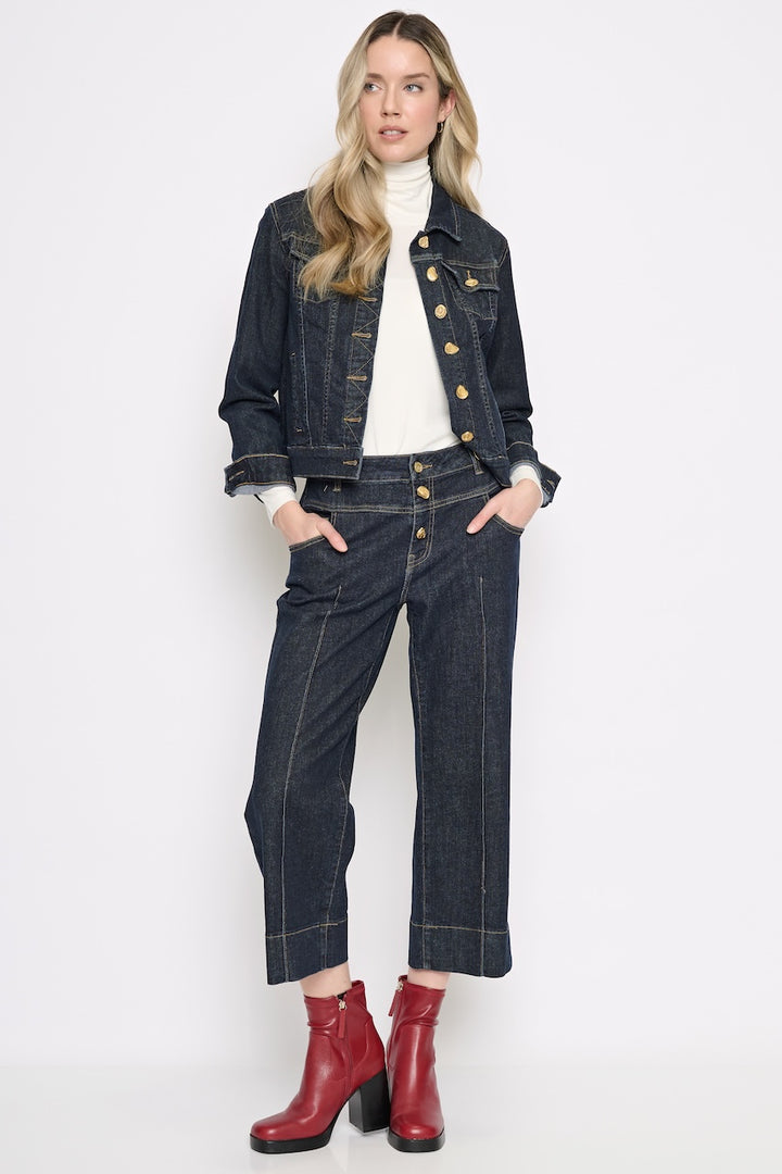 Le jean 3/4 à jambe large Picadilly | Y6097