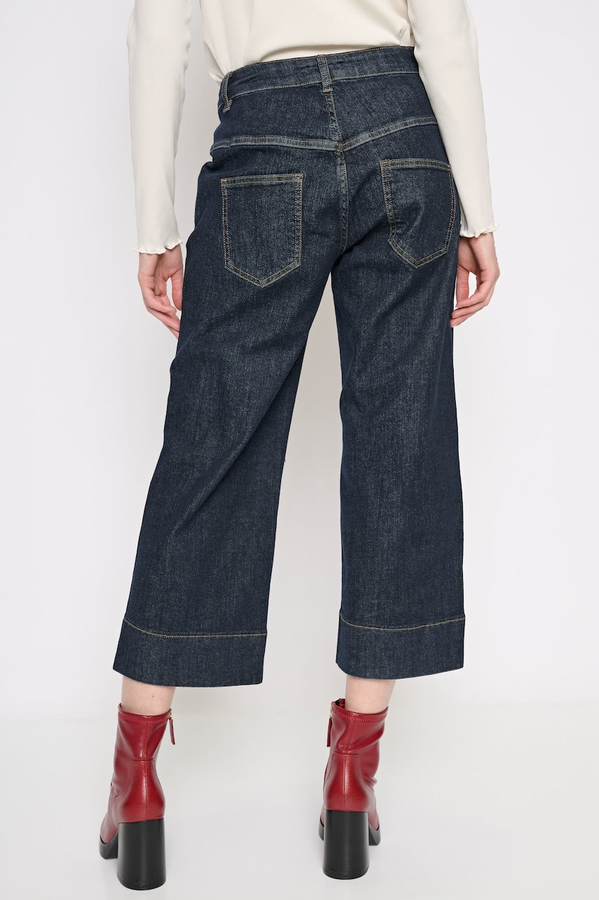 Le jean 3/4 à jambe large Picadilly | Y6097