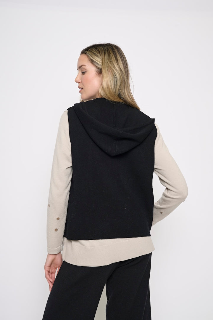 La veste sans manches à capuchon Picadilly | YE536