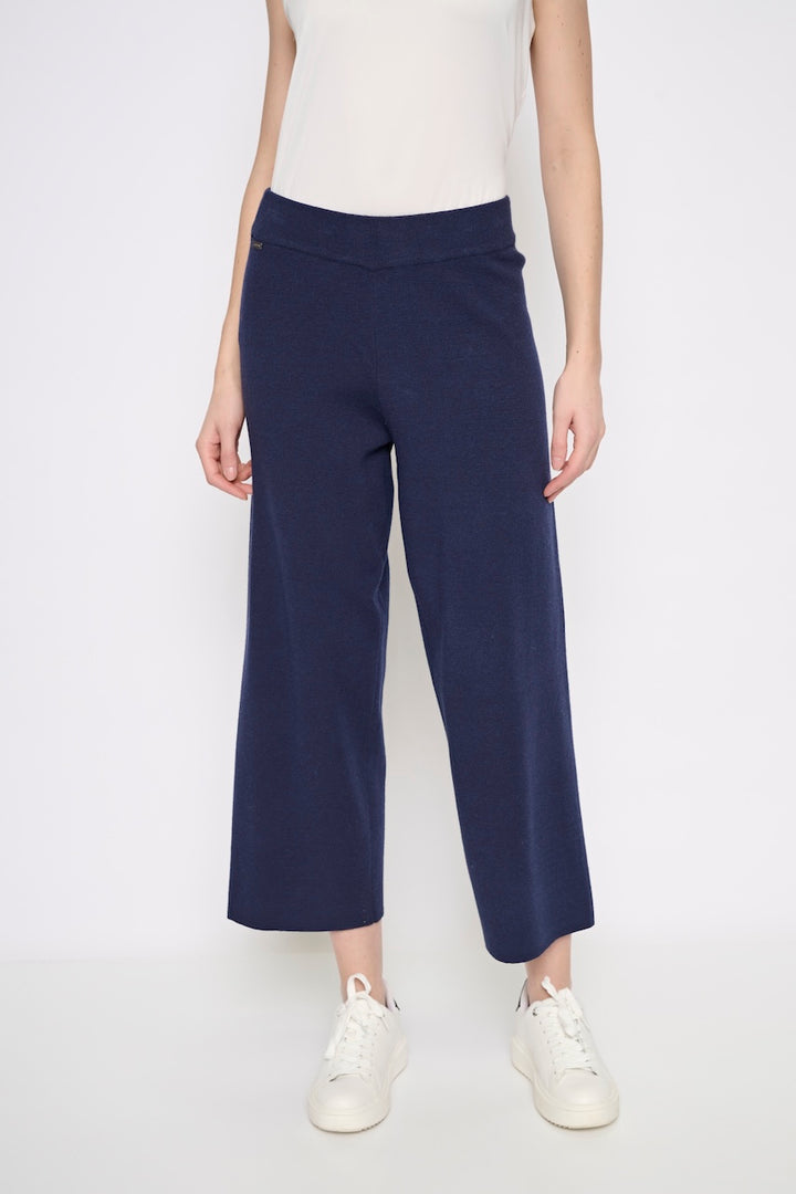 Le pantalon en tricot à jambe large Picadilly | YE977