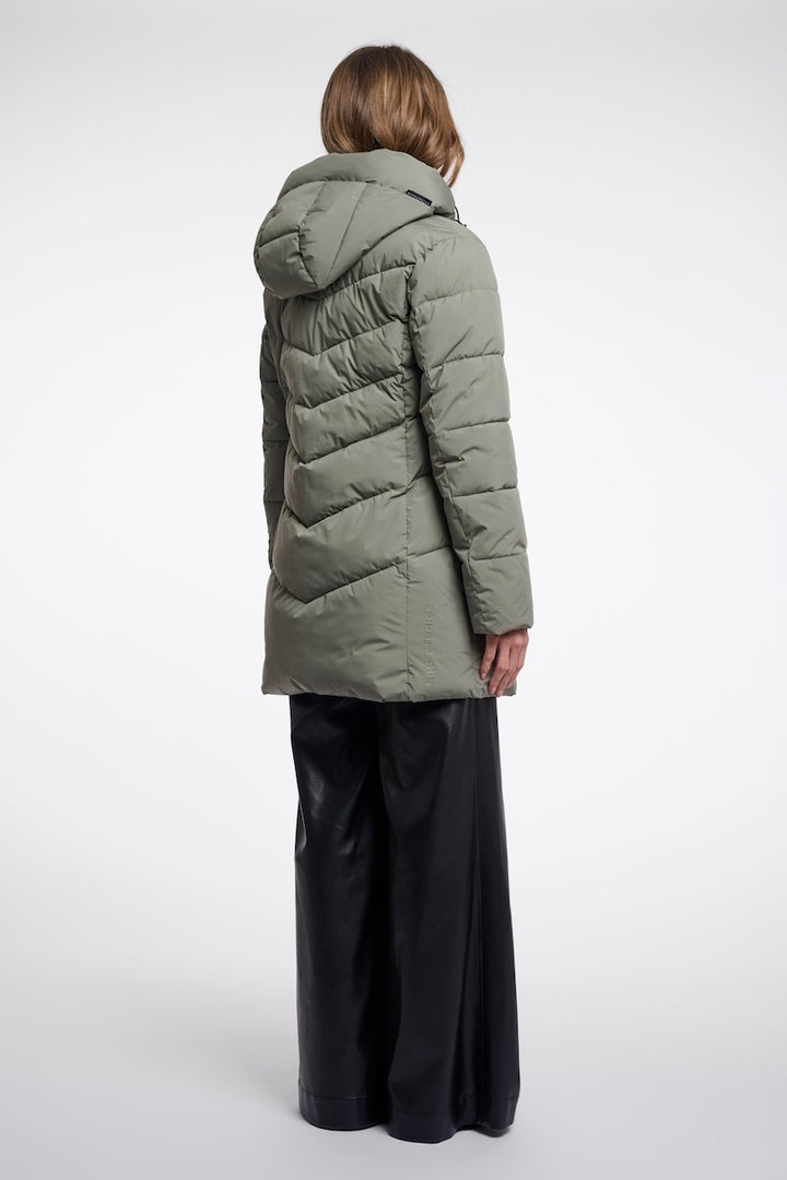 Le manteau matelassé à capuchon amovible Rino & Pelle | YASMINA-7002612