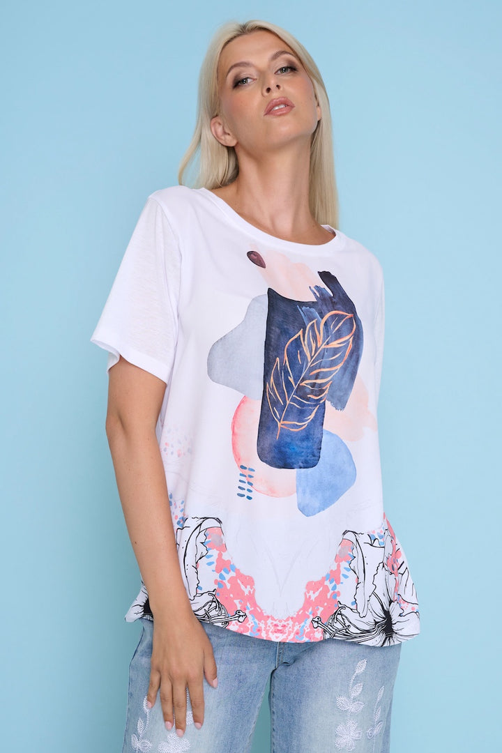 Le t-shirt imprimé en mousseline Picadilly | ZS122AF
