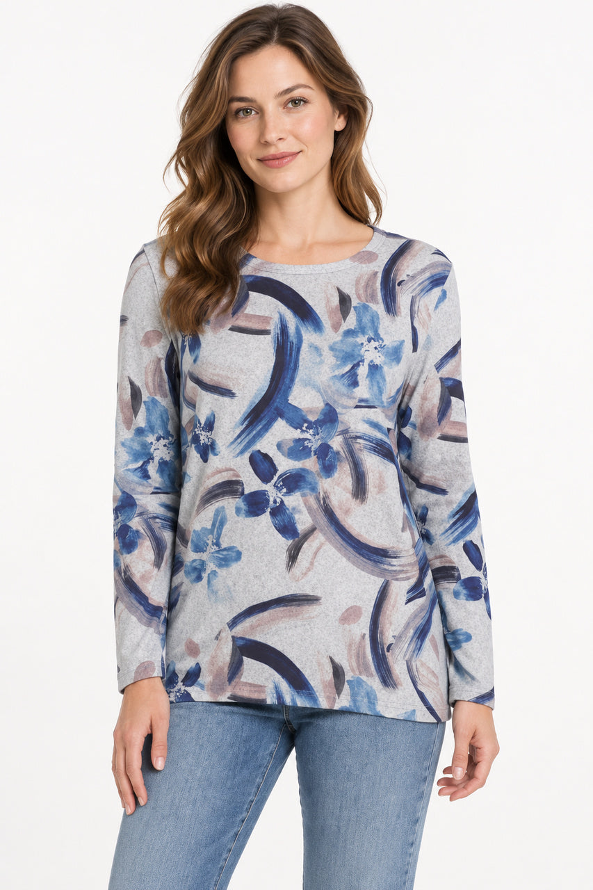 Le chandail à imprimé floral Moffi | MXA251108