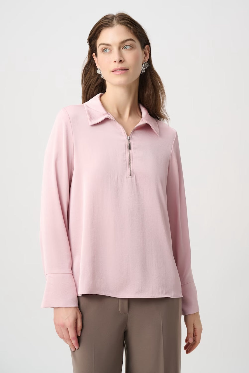 La blouse zippée à col chemisier Joseph Ribkoff | 264050
