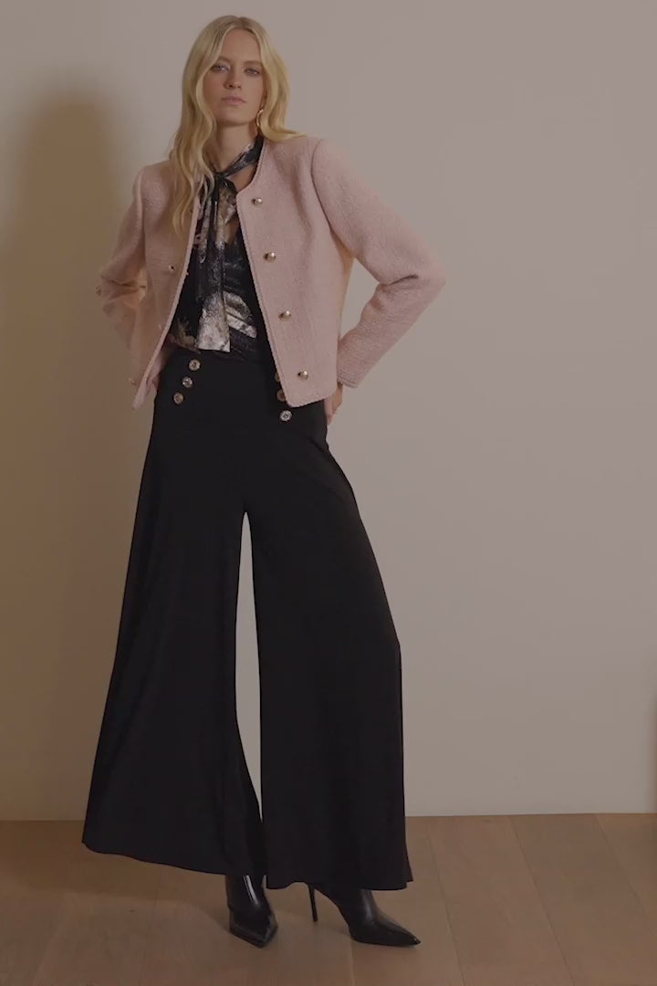 Le haut métallisé à motif floral Joseph Ribkoff | 254029