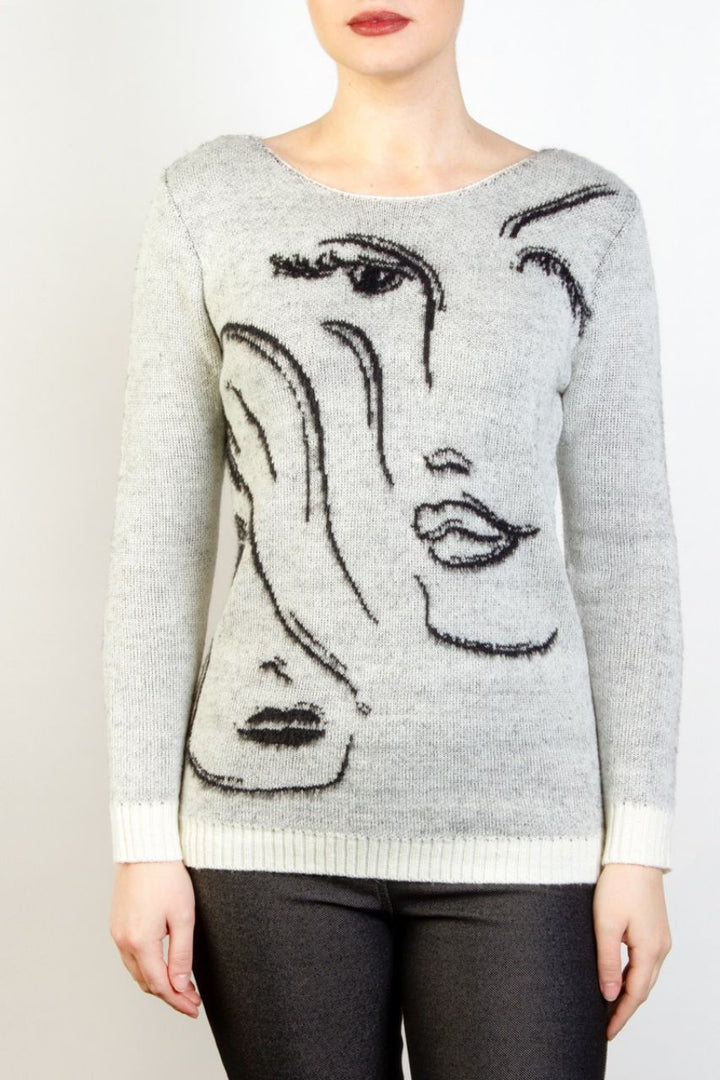The Moffi sweater ''Woman's faces''